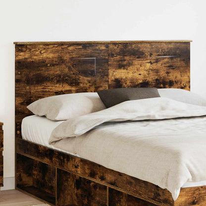 Headboard Smoked Oak 100 cm Engineered Wood