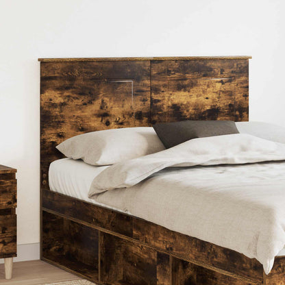 Headboard Smoked Oak 100 cm Engineered Wood