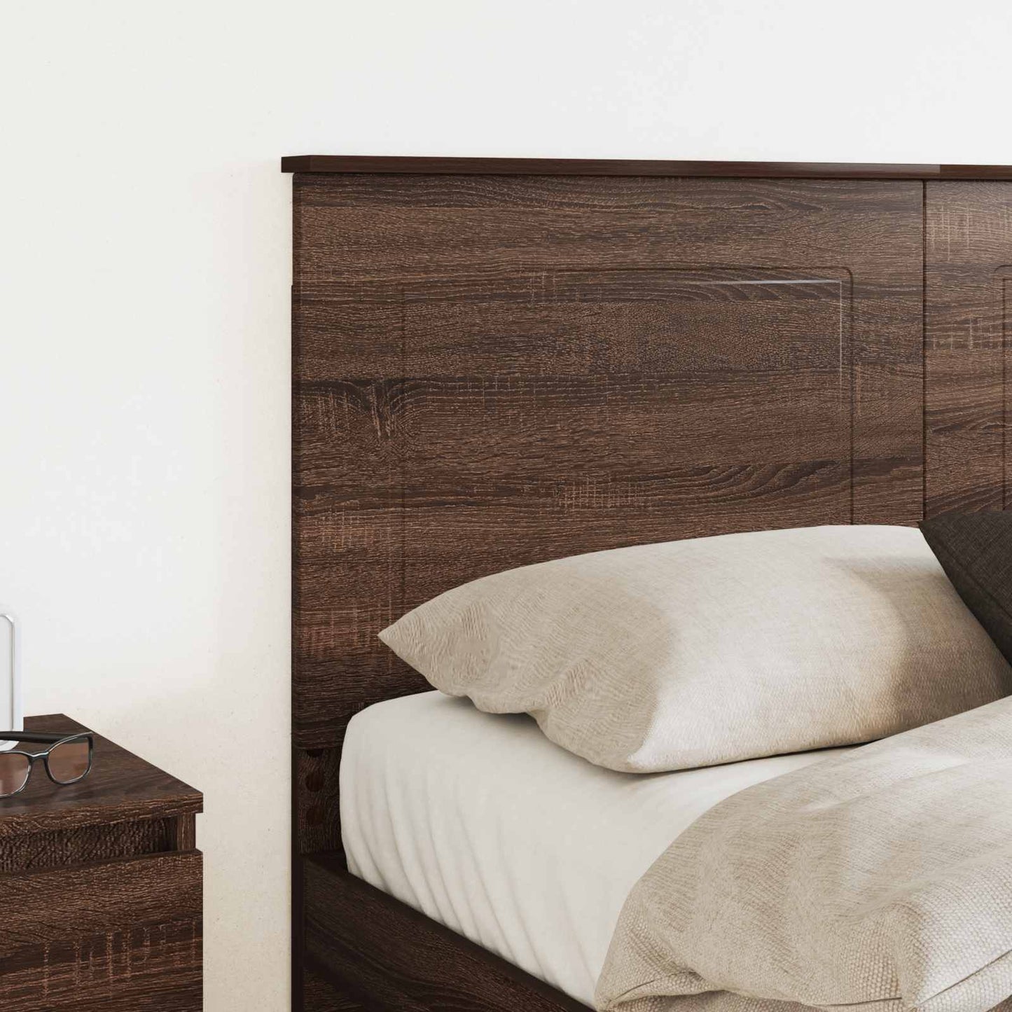Headboard Brown Oak 100 cm Engineered Wood