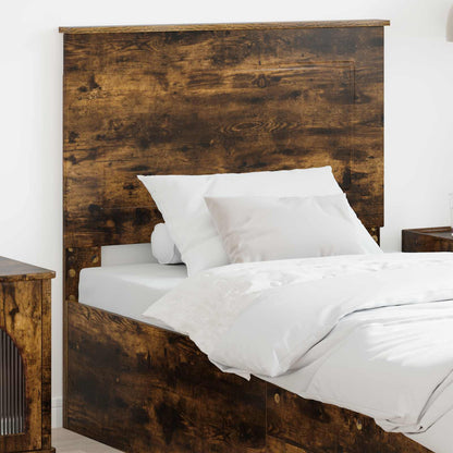Headboard Smoked Oak 100 cm Engineered Wood
