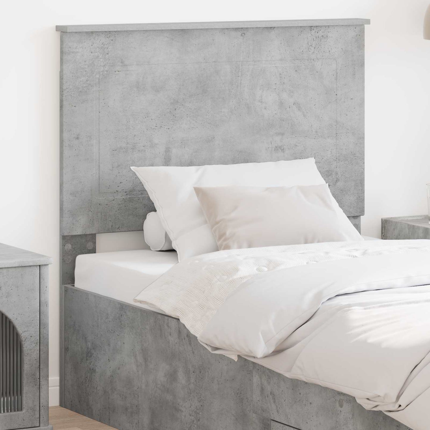 Headboard Concrete Grey 100 cm Engineered Wood