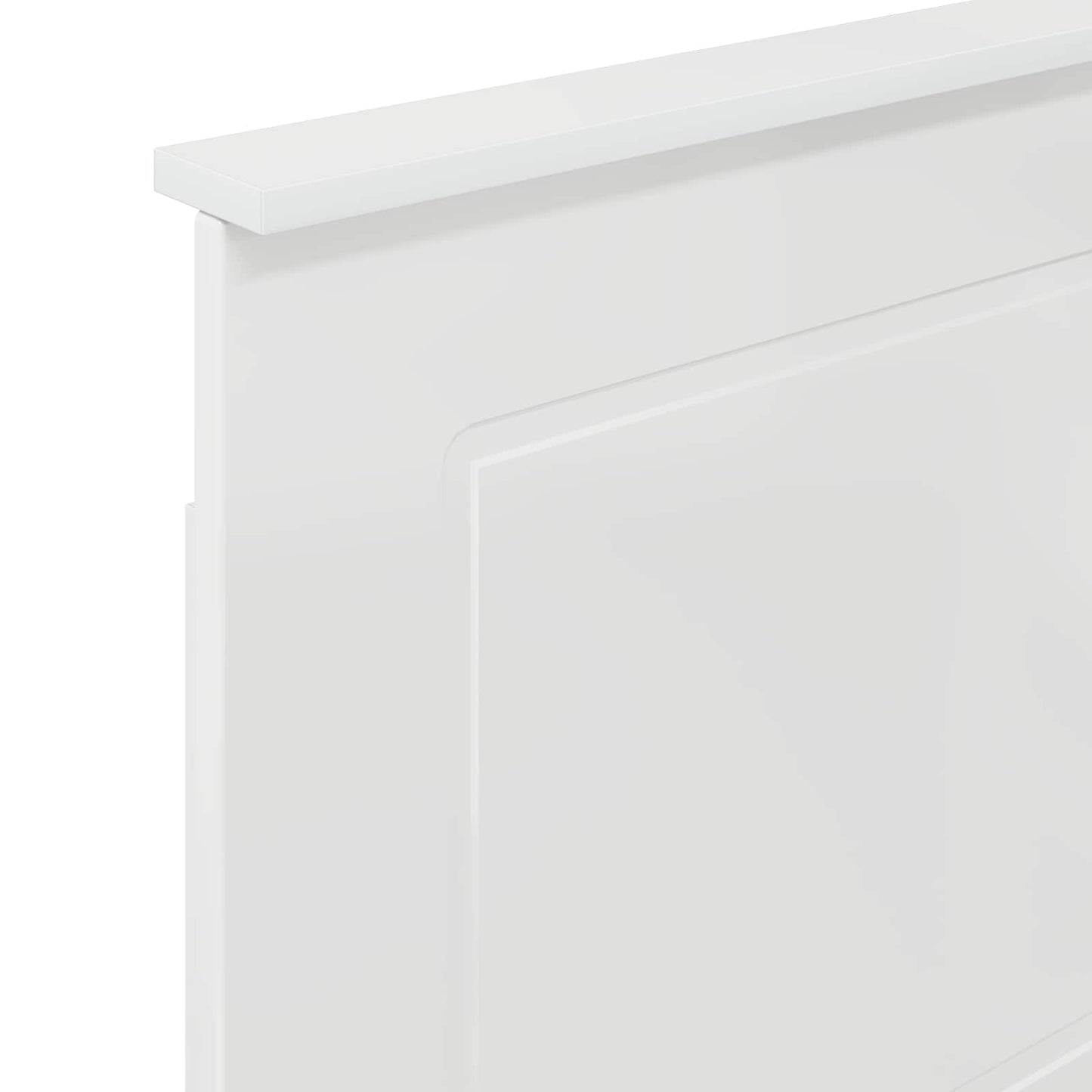 Headboard Gloss White 100 cm Engineered Wood