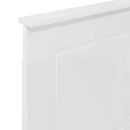 Headboard Gloss White 100 cm Engineered Wood