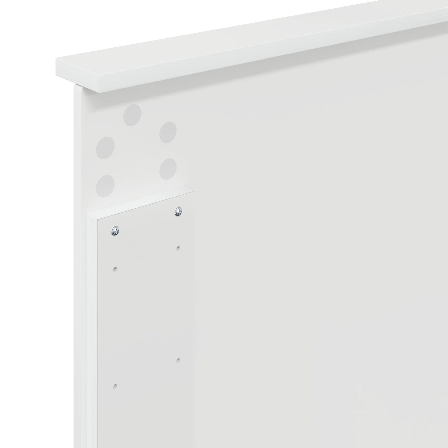 Headboard Gloss White 100 cm Engineered Wood