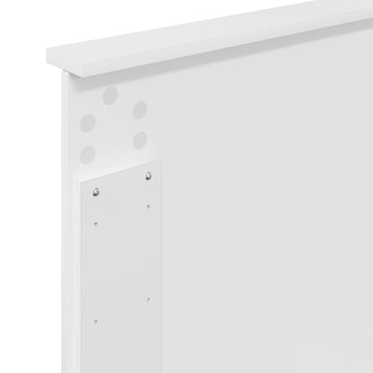 Headboard Gloss White 100 cm Engineered Wood