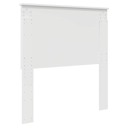 Headboard Gloss White 100 cm Engineered Wood