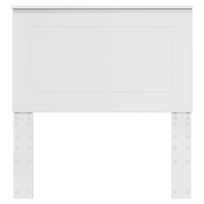 Headboard Gloss White 100 cm Engineered Wood