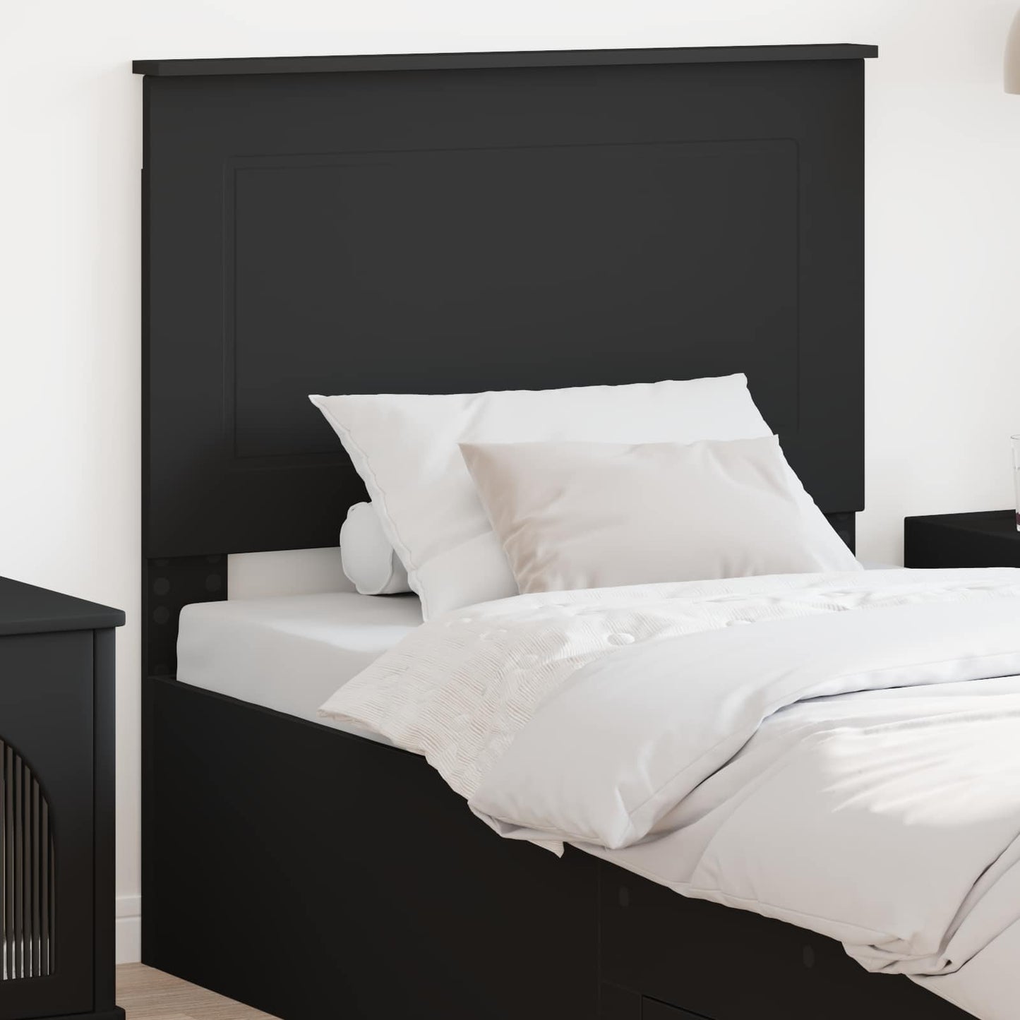 Headboard Black Oak 100 cm Engineered Wood
