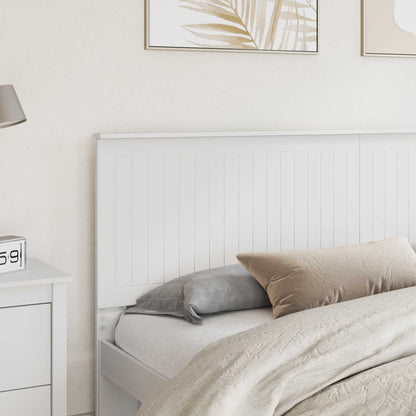 Headboard with Headboard White 200 cm Engineered wood