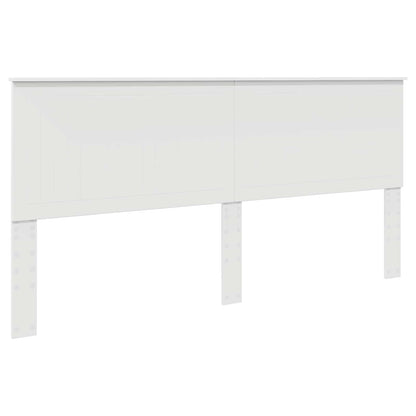 Headboard with Headboard White 200 cm Engineered wood