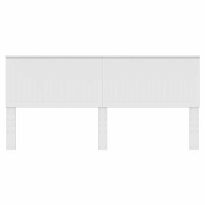 Headboard with Headboard White 200 cm Engineered wood