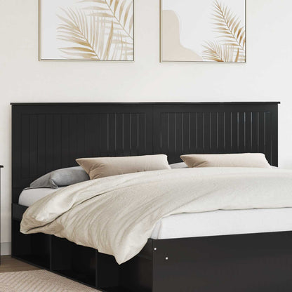 Headboard Black Engineered wood