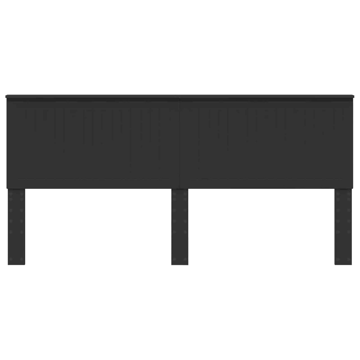 Headboard with Headboard Black Oak 200 cm Engineered wood