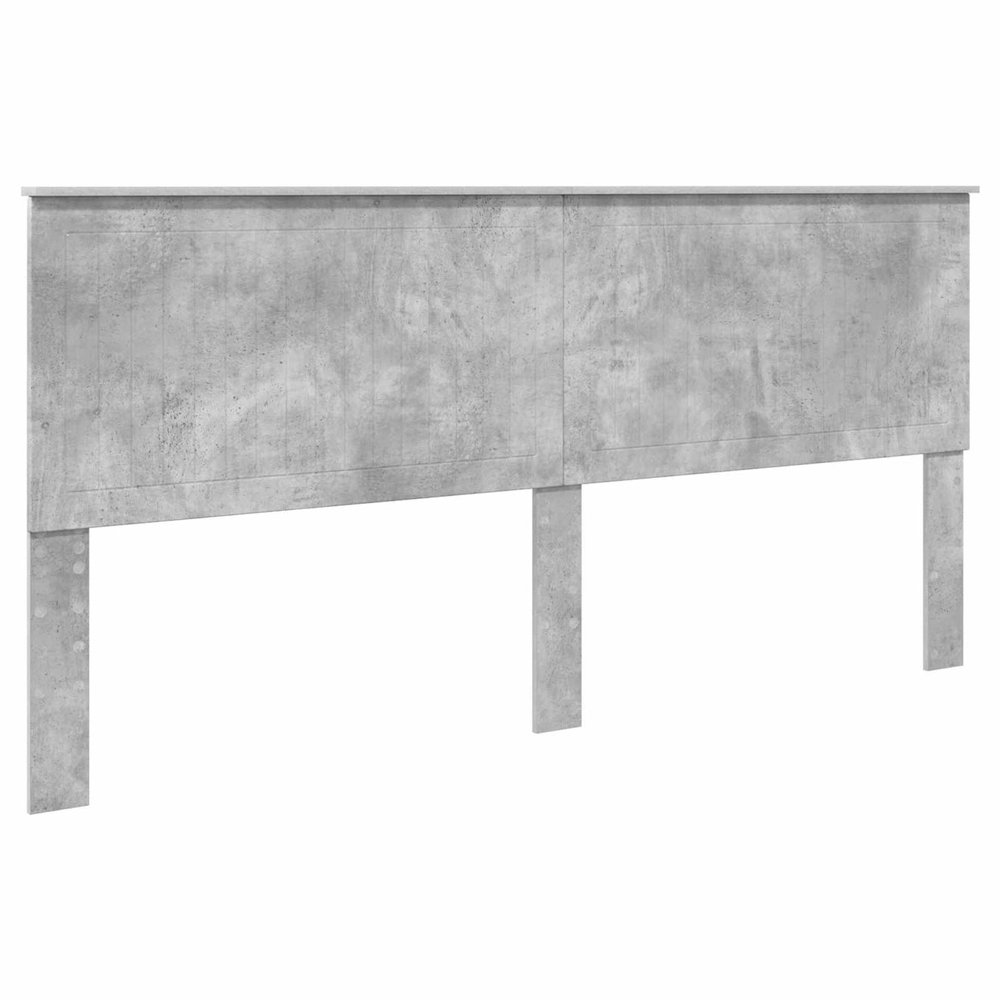 Headboard with Headboard Concrete Grey 200 cm Engineered wood