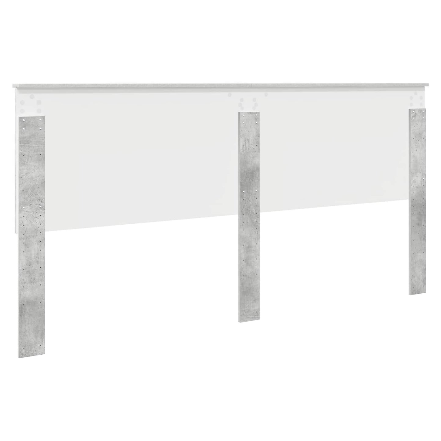 Headboard with Headboard Concrete Grey 200 cm Engineered wood