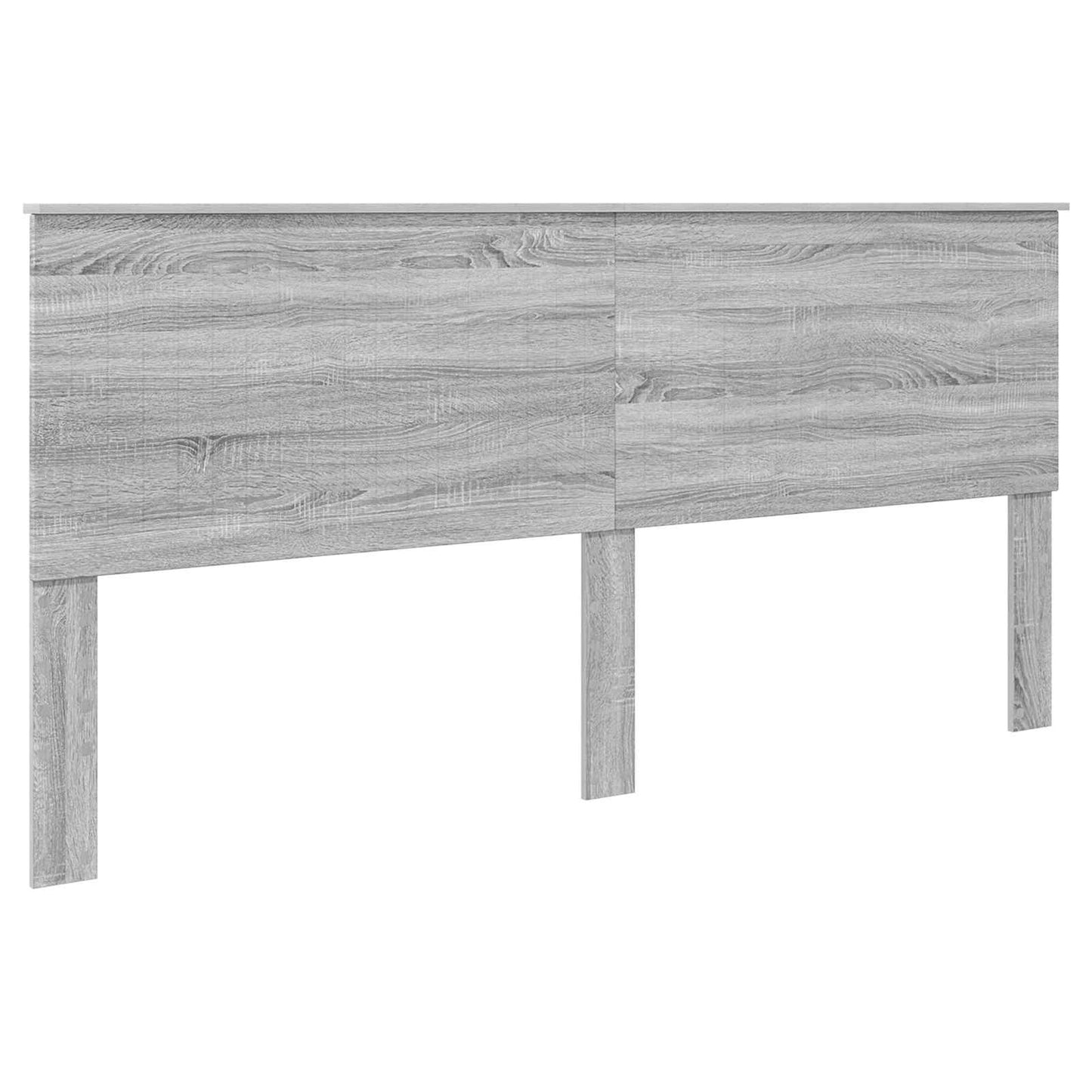 Headboard with Headboard Grey Sonoma 200 cm Engineered wood