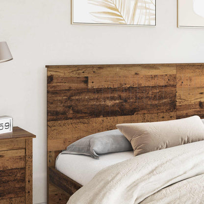 Headboard with Headboard Old Wood 200 cm Engineered wood