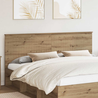 Headboard with Headboard Artisan Oak 200 cm Engineered wood