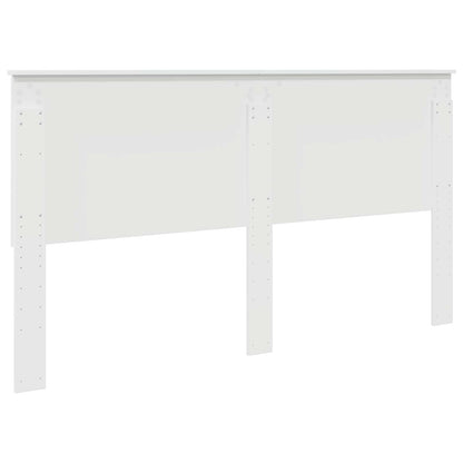 Headboard with Headboard White 180 cm Engineered wood