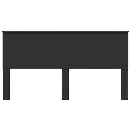 Headboard with Headboard Black Oak 180 cm Engineered wood