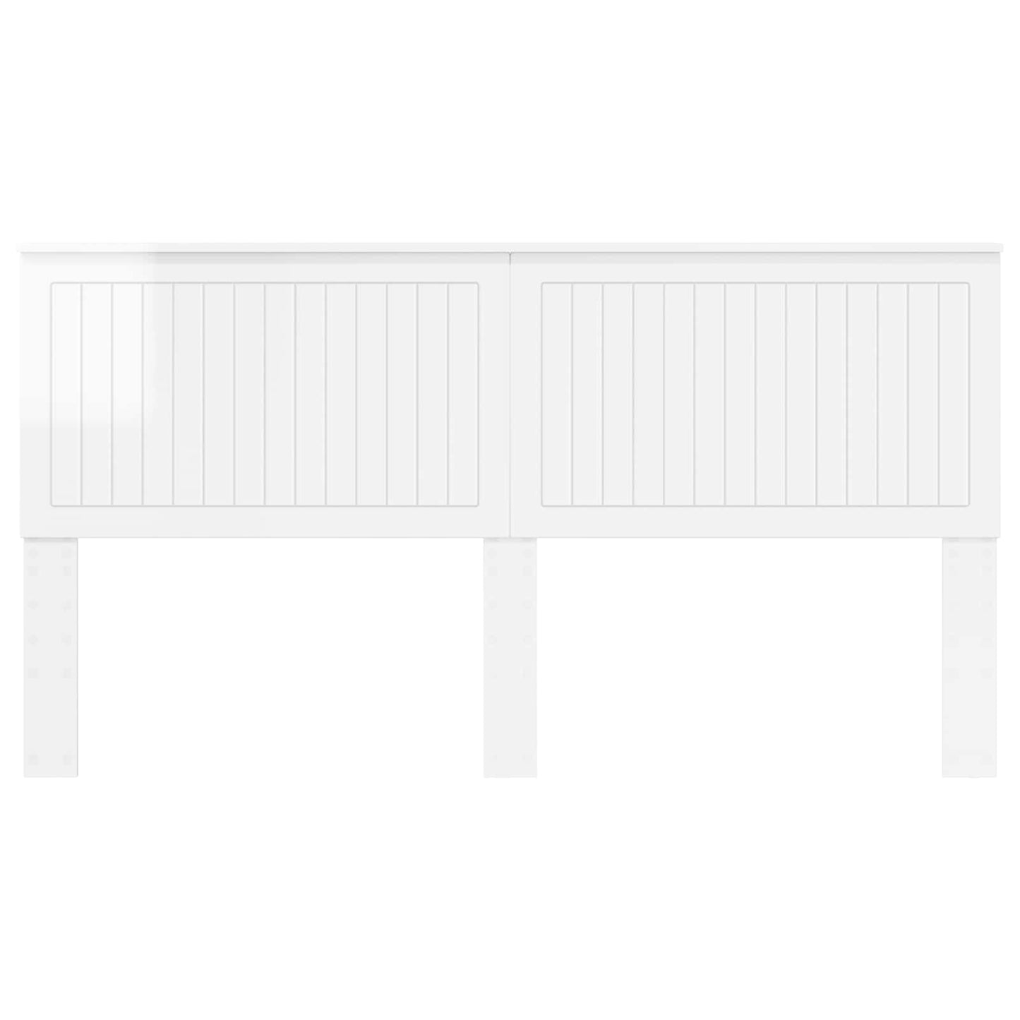 Headboard with Headboard Gloss White 180 cm Engineered wood