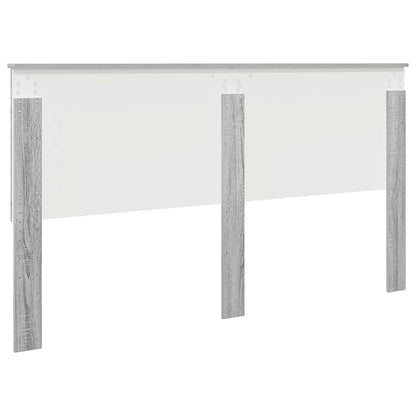 Headboard with Headboard Grey Sonoma 180 cm Engineered wood