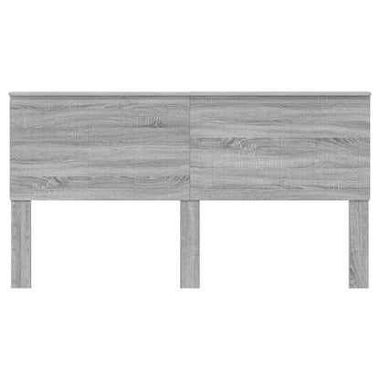 Headboard with Headboard Grey Sonoma 180 cm Engineered wood