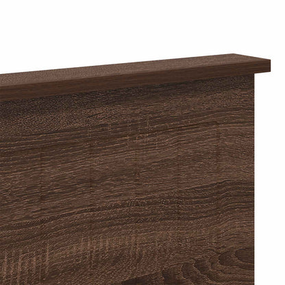 Headboard with Headboard Brown Oak 180 cm Engineered wood