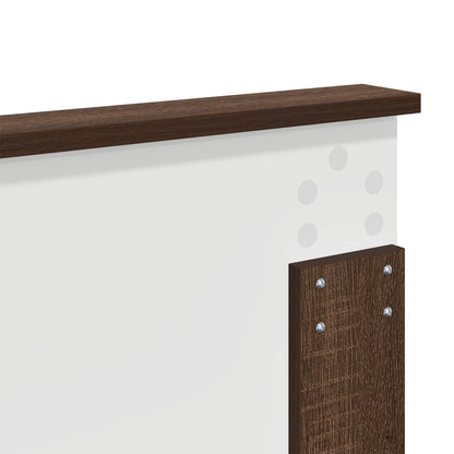 Headboard with Headboard Brown Oak 180 cm Engineered wood