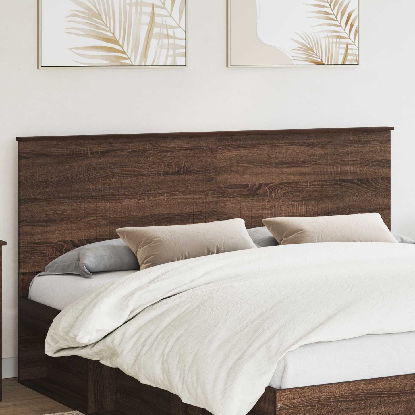 Headboard with Headboard Brown Oak 180 cm Engineered wood