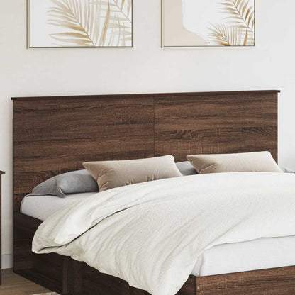 Headboard with Headboard Brown Oak 180 cm Engineered wood