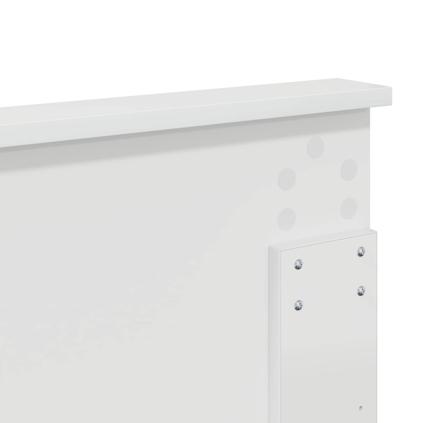Headboard with Headboard White 160 cm Engineered wood