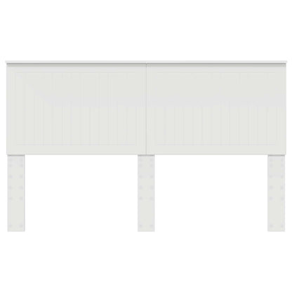 Headboard with Headboard White 160 cm Engineered wood
