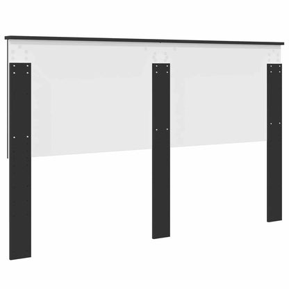 Headboard with Headboard Black Oak 160 cm Engineered wood