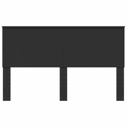 Headboard with Headboard Black Oak 160 cm Engineered wood