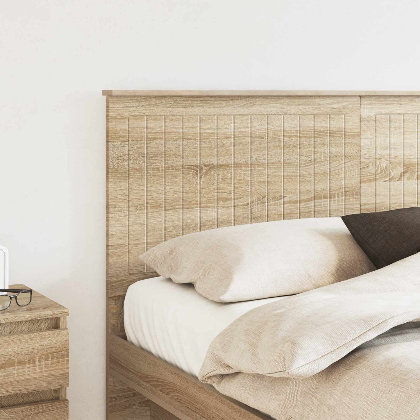 Headboard with Headboard Sonoma Oak 160 cm Engineered wood