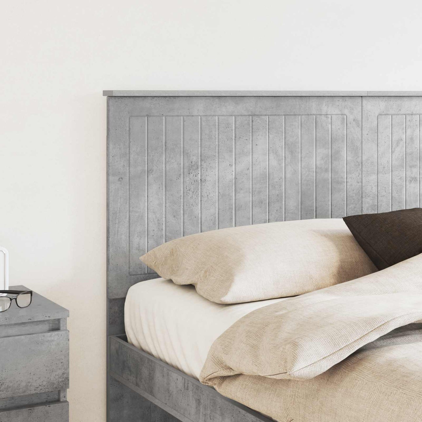 Headboard Concrete Grey Engineered wood