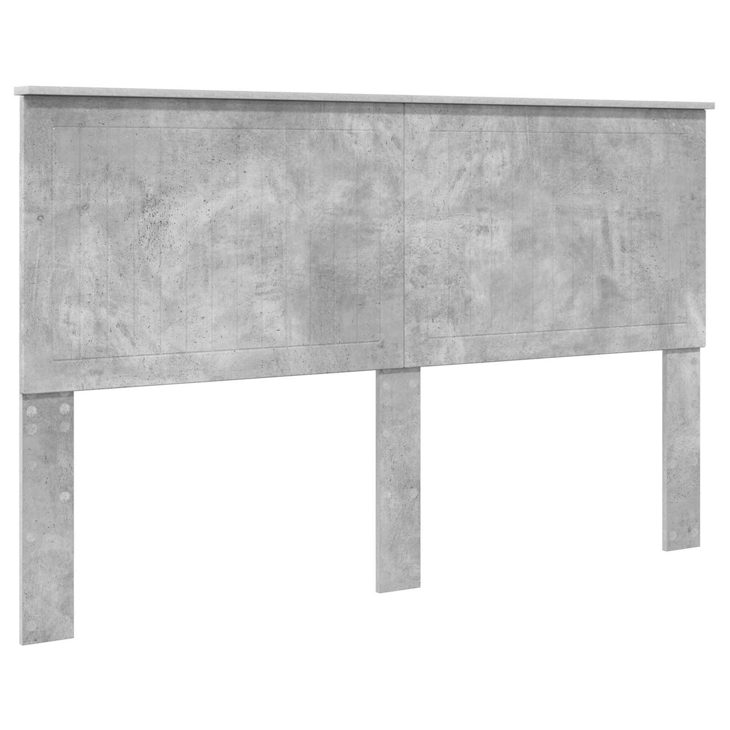 Headboard with Headboard Concrete Grey 160 cm Engineered wood