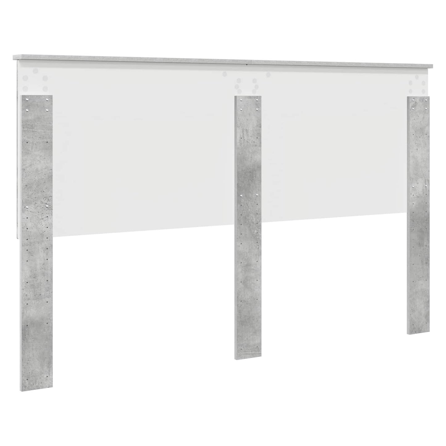 Headboard with Headboard Concrete Grey 160 cm Engineered wood