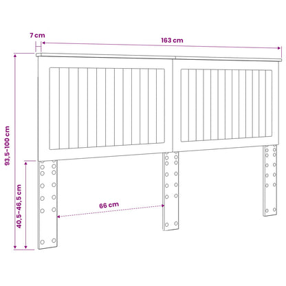 Headboard Concrete Grey Engineered wood