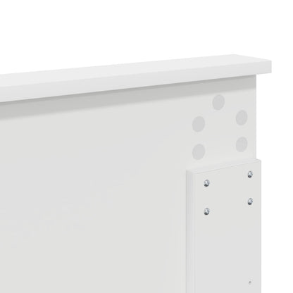 Headboard with Headboard Gloss White 160 cm Engineered wood