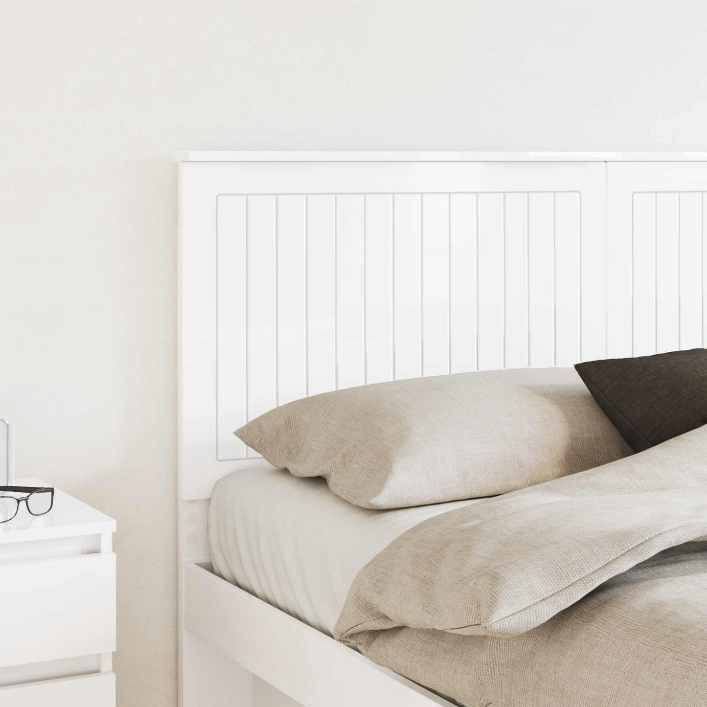 Headboard Gloss White Engineered wood