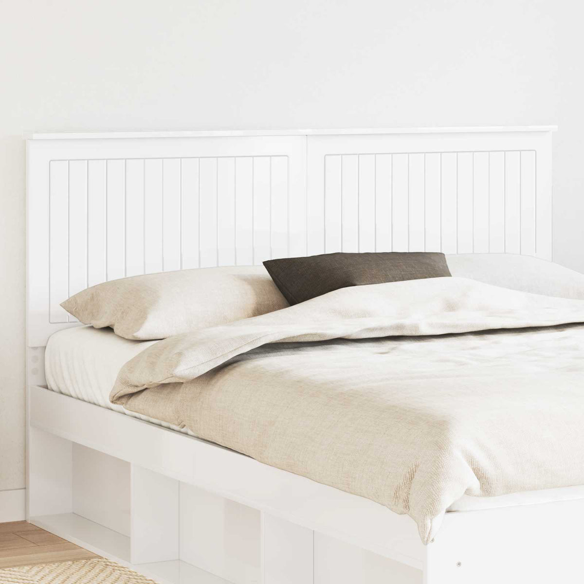 Headboard High Gloss White Engineered wood