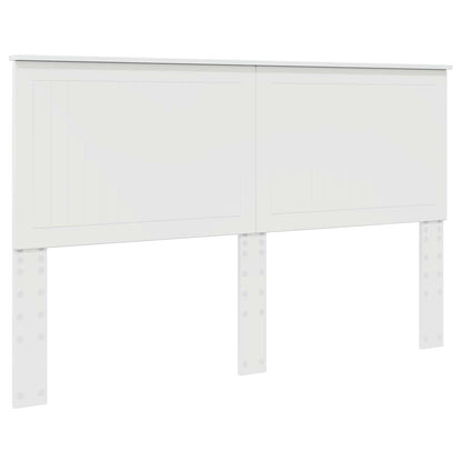 Headboard with Headboard Gloss White 160 cm Engineered wood