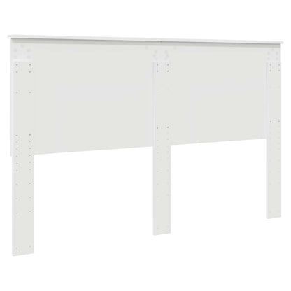 Headboard with Headboard Gloss White 160 cm Engineered wood