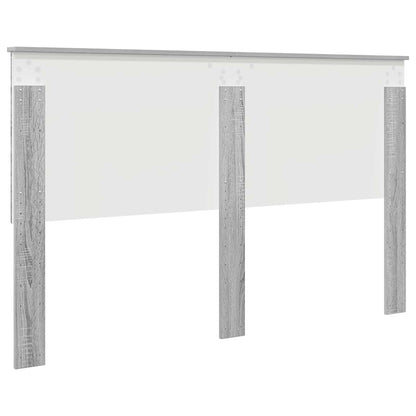 Headboard with Headboard Grey Sonoma 160 cm Engineered wood