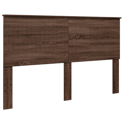 Headboard with Headboard Brown Oak 160 cm Engineered wood