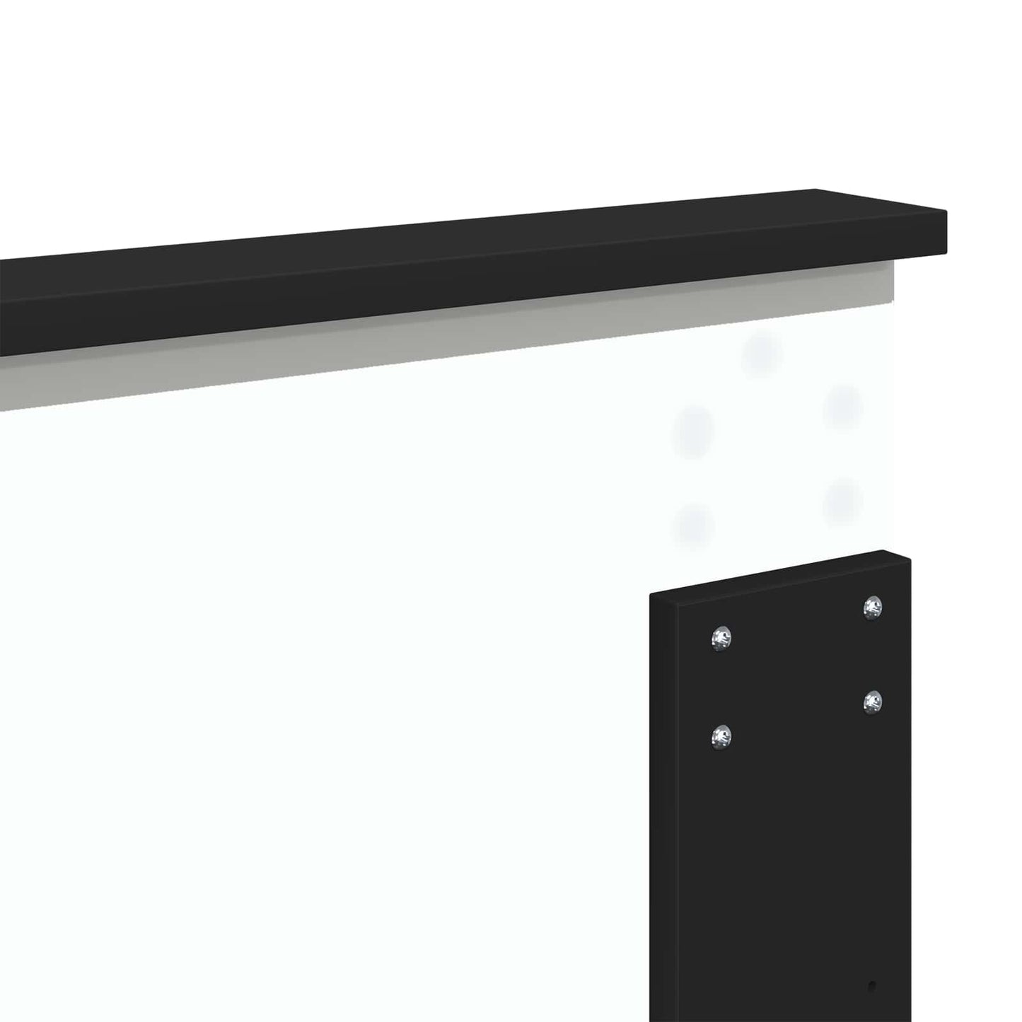 Headboard with Headboard Black Oak 150 cm Engineered wood