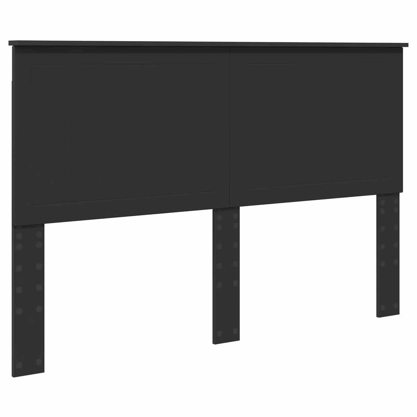 Headboard with Headboard Black Oak 150 cm Engineered wood