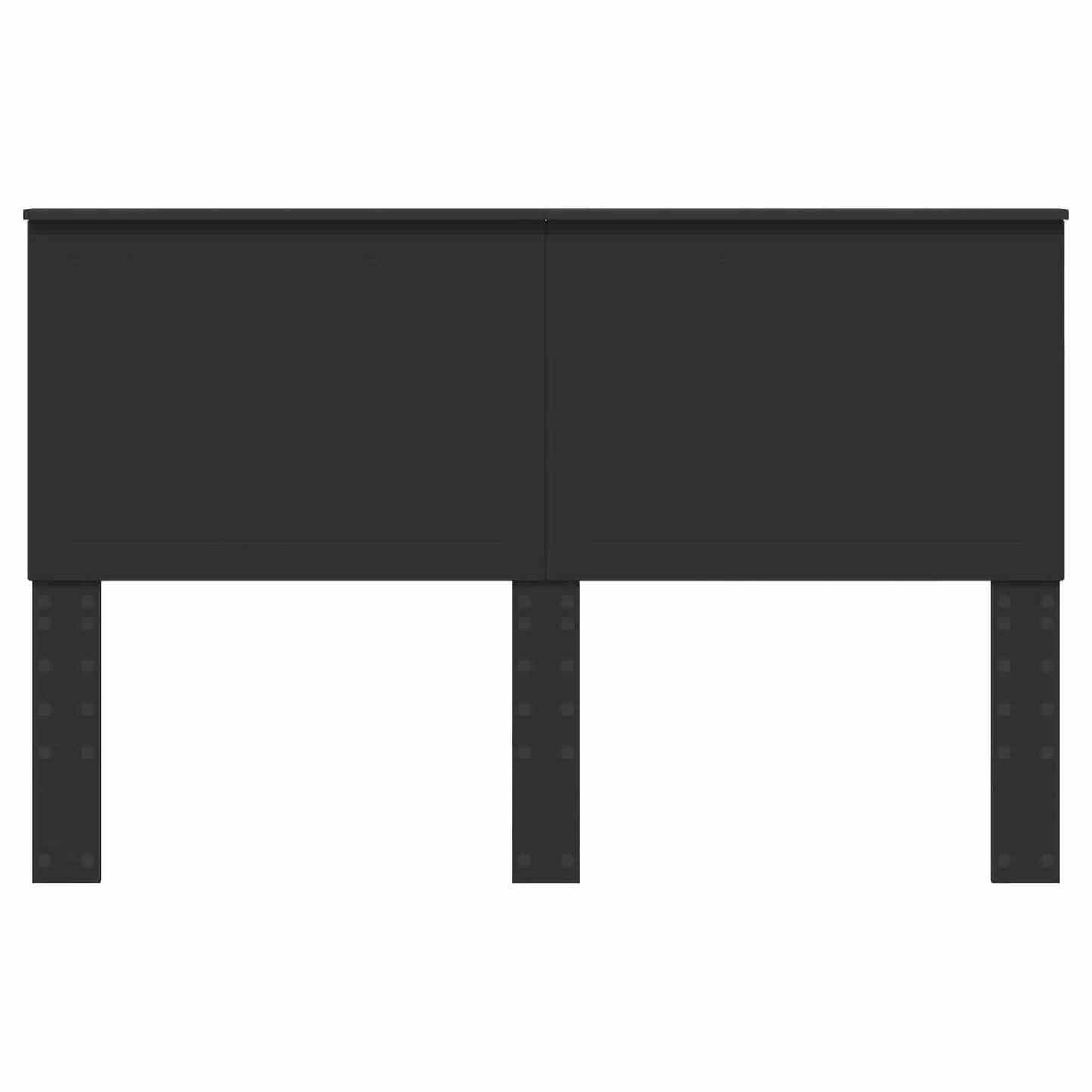 Headboard with Headboard Black Oak 150 cm Engineered wood